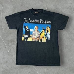 Vintage 90's The Smashing Pumpkins Size Large Single Stitch Reprint Band T-Shirt